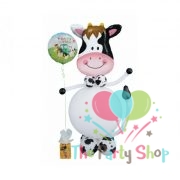 32 Inch Contented Cow Supershape Foil Balloons Party Decoration Animal Jungle Theme