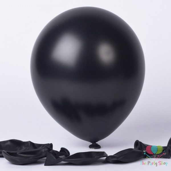 10 Standard Black Solid Color Latex Balloons Birthday Party Balloons Wedding Decoration (1)