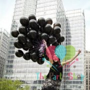 10 Standard Black Solid Color Latex Balloons Birthday Party Balloons Wedding Decoration (2)