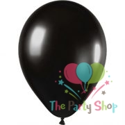 10 Standard Black Solid Color Latex Balloons Birthday Party Balloons Wedding Decoration (2)