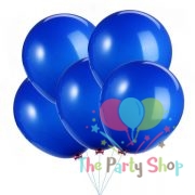 10" Standard Dark Blue Solid Color Latex Balloons Birthday Party Balloons Wedding Decoration (25 Piece)