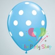 10" Polka Dot Sky Blue Light Blue Latex Balloons Birthday Party Balloons Wedding Decoration