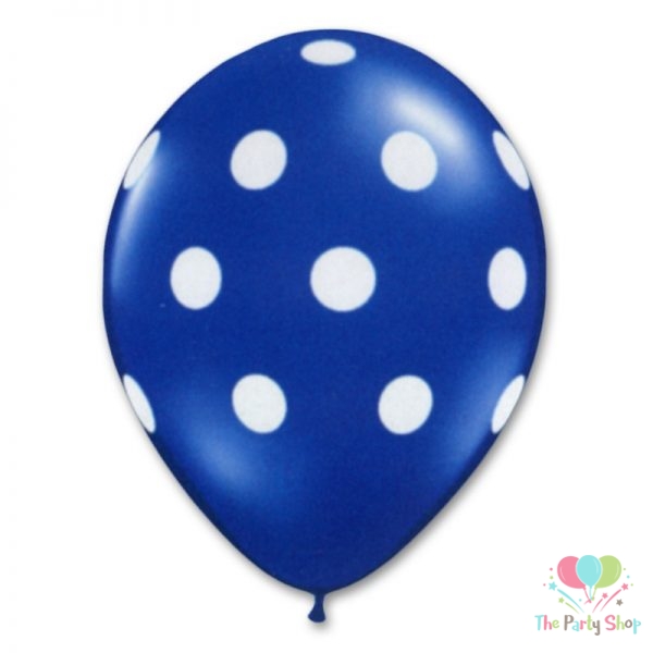 10" Polka Dot Dark Blue Light Blue Latex Balloons Birthday Party Balloons Wedding Decoration (25 Piece) (Copy)