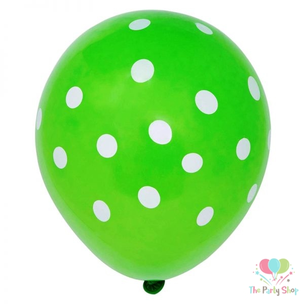 11" Polka Dot Light Green Latex Balloons Birthday Party Balloons Wedding Saint Patrick's Day Decoration (25 Piece)