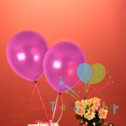 10" Pearl Glossy Pink Latex Balloons Birthday Party Festivals Balloons Wedding Decoration (25 Piece)