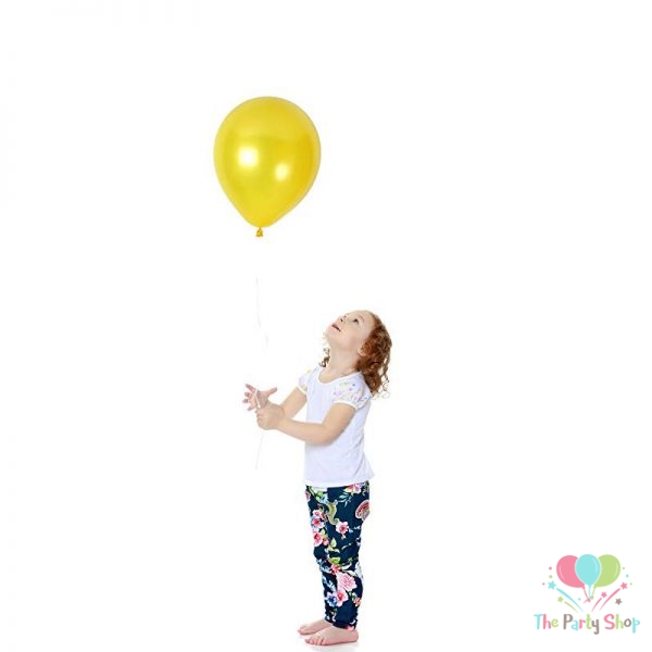10" Pearl Glossy Yellow Latex Balloons Birthday Party Festivals Balloons Wedding Decoration (25 Piece)