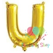 16 Inch Golden Alphabets Foil Balloons Letter U Kids Birthday Party Decorations Balloon Wedding Party Supplies