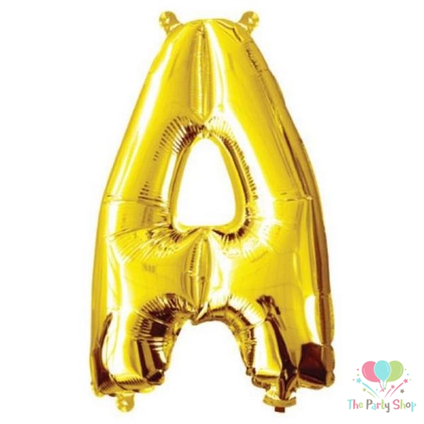16 Inch Golden Alphabets Foil Balloons Letter A
