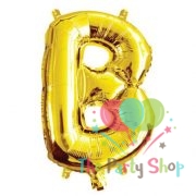 16 Inch Golden Alphabets Foil Balloons Letter B