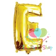 16 Inch Golden Alphabets Foil Balloons Letter E