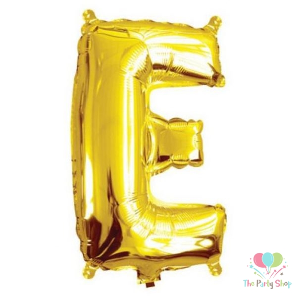 16 Inch Golden Alphabets Foil Balloons Letter E
