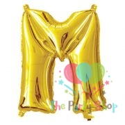 16 Inch Golden Alphabets Foil Balloons Letter M