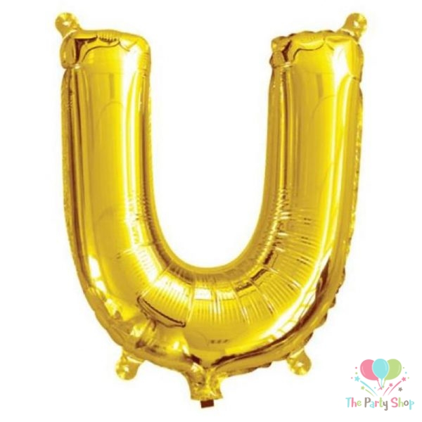 16 Inch Golden Alphabets Foil Balloons Letter U Kids Birthday Party Decorations Balloon Wedding Party Supplies