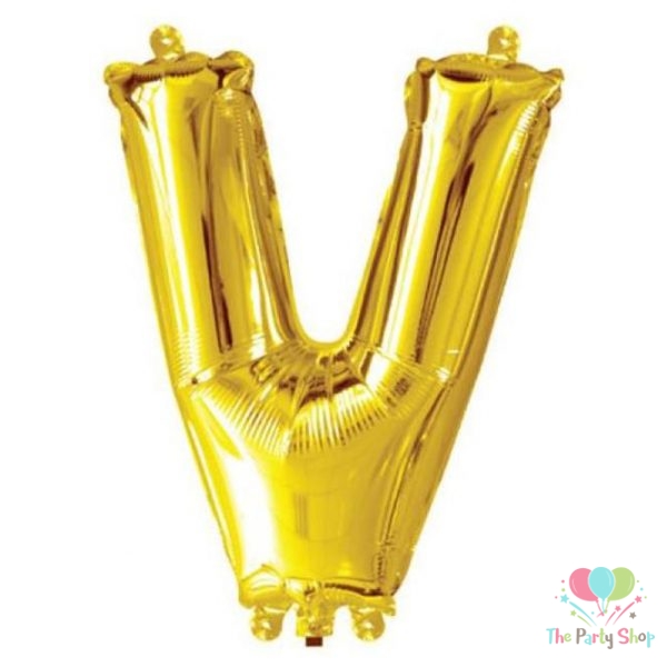 16 Inch Golden Alphabets Foil Balloons Letter V Kids Birthday Party Decorations Balloon Wedding Party Supplies