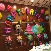 Happy Birthday Foil Letter Balloons Set Multi Color Banner for Kids Girl Adult Baby Birthday Party Decoration
