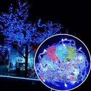 Blue String Fairy Lights Christmas Xmas Garland Decoration Wedding Festival Party Twinkle Lamp Strip 100 LED