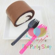 Dessert Cake Spork Spoon Red 20 Per Pkt