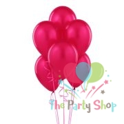 10" Standard Dark Pink Solid Color Latex Balloons Birthday Party Balloons Wedding Baby Shower Decoration (100 Piece)