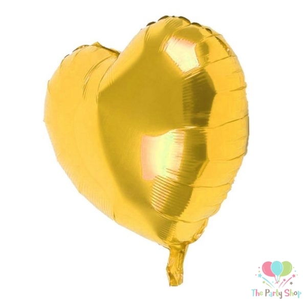 18 Inch Hearts Shaped Golden Foil Balloons Valentines Day Wedding Birthday Party Decorations Ornaments Supplies (2)