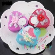 European Style Cute Heart Shaped Tin Box Jewellery Box, Gift Box, Box for Return Gifts, Ring Box, Accessory Box Wedding Favour Boxes