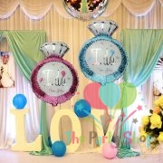 Propose Diamond Ring Shape I Do Foil Balloon Marriage Wedding Engagement Party Decoration