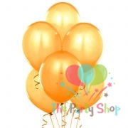 10" Pearl Glossy Shiny Orange Latex Balloons Birthday Party Festivals Balloons Wedding Decoration (10 Piece)