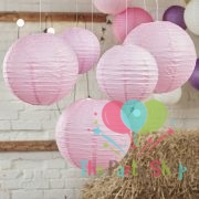 10 Inch Light Pink Paper Lanterns Chinese/Japanese Paper Hanging Decorations Ball Lanterns Lamps for Home Decor, Festival and Weddings (Copy)