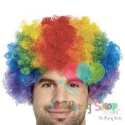 Multi Coloured Colorful Afro Wig for Women & Men Curly Hair Wigs Cricket World Cup 2019 Srilanka Cricket Supporters Fan Malinga Wigs Artificial Hair