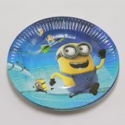 Movie Despicable Me Minion 9 Inch Dinner Paper Plates Minion Theme Party Supplies Themed Birthday Party Supplies Tableware Set (Pack of 10) Kids Birthday Party Festival