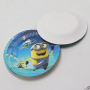 Movie Despicable Me Minion 9 Inch Dinner Paper Plates Minion Theme Party Supplies Themed Birthday Party Supplies Tableware Set (Pack of 10) Kids Birthday Party Festival