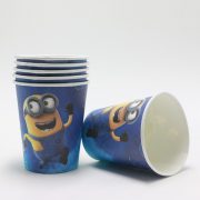 Movie Despicable Me Minion Paper Cups Minion Theme Party Supplies Themed Birthday Party Supplies Tableware Set (Pack of 10) Kids Birthday Party Festival